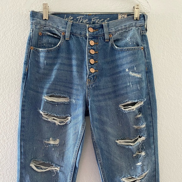 Free People Button Fly High Rise Jeans - Picture 8 of 16